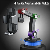 Polham Ultra Güçlü Vantuzlu Torpido Üstü ve Cama Yapışan Araç İçi Telefon Tutucu, Yatay Dikey Kullanımlı - 2