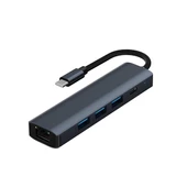 Polham 100W 4in1 USB To 3x USB 3.0, 1x PD Type C Çoğaltıcı Çevirici Adaptör HUB - 1