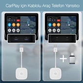 Polham Araç İçi İphone Cihazlar İçin Carplay, Youtube, Instagram Ekran Yansıtıcı Adaptör CarPlay - 3