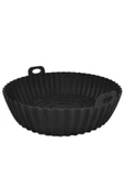 Digithome Yanmaz Yapışmaz Silikon Kulplu Airfryer Kalıbı 20 Cm Siyah – THN75825 C1-1-18 - 3