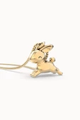 Chocli 18 Ayar Altın Kaplama Tavşan Kolye - 4