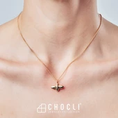 Chocli 18 Ayar Altın Kaplama  Arı Kolye - 8
