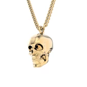 Chocli 18 Ayar Altın Kaplama Skull Kolye - 1