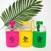Biggdesign Moods Up Curious Neopren Kılıflı Cam Matara 600 Ml - 9