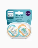 Philips Avent Ultra Air Animals 2li Emzik 6-18 Ay - Unisex thumbnail 1