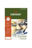 Canson Ca Grain Pad 224gr Doğal Beyaz Çizim Blok 30 Sayfa A3 (29.7x42cm) - 1