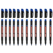 Bigpoint Permanent Marker (asetat) Kalem M 1,0 Mavi 12'li Set - 1