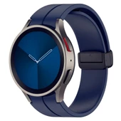 Samsung Galaxy Watch 4 5 6 7 FE 40 44 Classic 42 43 46 47 mm Kordon Magnetli Ayarlanır Silikon Kordon - 10