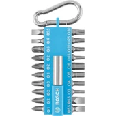 Bosch 21 Parça Yaylı Kancalı Vidalama(Mavi) 8'li -2607012001 - 1