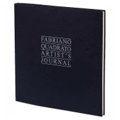 Fabriano Quadrato Artists Journal Yazı ve Çizim Defteri 90 gr. 23x23 cm. 96 yp. 4 Renk Kağıt Siyah Kapak - 1