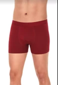 YILDIZ 37 ERKEK MODAL LİKRALI BOXER BORDO TEKLİ - 1