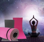 Pembe-Siyah Extra Rahat Plates Yoga Matı 180x60cm 15mm - 7
