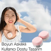 Polham 1600mAh Şarjlı Ayarlanabilir Boyun Askılı Şık Görünümlü Boyun Vantilatörü, Askılıklı Mini Fan - 5