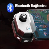 Polham 150mAh Şarjlı Bluetooth Bağlantılı Android, İOS Uym Oyuncu Kontrol Joystick ve Tetik Konsolu - 2