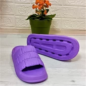 Akınalbella 406 Lila Hafif Rahat Günlük Havuz Plaj Kadın Terliği thumbnail 7