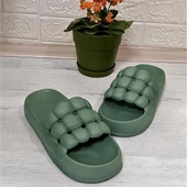 Sonimix 12701 Mint Yeşili Hafif Rahat Günlük Havuz Plaj Kadın Terliği thumbnail 6