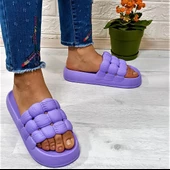 Sonimix 12701 Lila Hafif Rahat Günlük Havuz Plaj Kadın Terliği thumbnail 1