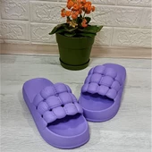 Sonimix 12701 Lila Hafif Rahat Günlük Havuz Plaj Kadın Terliği thumbnail 6