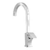 Kuğu Mix Uzun Banyo Lavabo Musluğu Eyve Sıcak Soğuk Çift Su Girişli Çeşmesi Bataryası 36 cm - 5