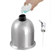 Küre Sıvı Sabunluk Losyon Yağ Şişesi Paslanmaz Set Üstü Sıvı Sabunluk - 4