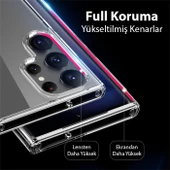 Polham Shockproof Darbe Emici Kamera Korumalı Samsung Galaxy S23 Ulta Uyumlu Silikon Kılıf, Sararmaz Kılıf - 5