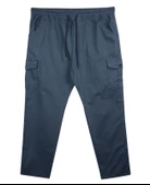Kargo Cepli Büyük Beden Gabardin Pantolon Bej - 6