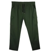 Kargo Cepli Büyük Beden Gabardin Pantolon Bej - 8