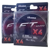 Okuma Ft-*4 Braided Line 300 mt Grey Örgü İp - 8