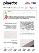 Full Ortopedik Sert Yaylı Yatak Pinotte Verona  - Tüm Ölçüler - 3