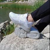 Plarıum 040 Beyaz Memoryfoam Air Tabanlı Spor Ayakkabı - 1