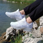 Plarıum 040 Beyaz Memoryfoam Air Tabanlı Spor Ayakkabı - 5