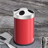 Set Üstü Diş Fırçalık Banyo Metal Diş Fırçası Kabı Kutusu Kırmızı - 5