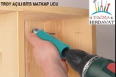 Troy 90001 Açılı Bits Uç Matkap Ucu Adaptörü Dar Alan Köşe Vidalama thumbnail 1