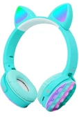 CXT-950 RGB Led Işıklı Kedi Kulağı Band Tasarımı Ayarlanabilir Katlanabilir Kulak Üstü Bluetooth Kulaklık - 5
