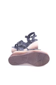 Papuç Sepeti Spr 514 Kadın 9 Cm Dolgu Topuklu Cilt Sandalet - 5