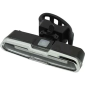 Mavi-sarı-kırmızı çakarlı USB şarjlı 100 lümen bisiklet stop lambası - 9