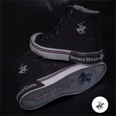 Polo Club Siyah Unisex Uzun Keten Spor Ayakkabı - 4