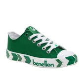 Benetton Yeşil Kadın Çizgili Spor Ayakkabı BN-30620 - 1