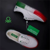 Benetton Yeşil Kadın Renkli Taban Kot Ayakkabı BN-30696 - 6