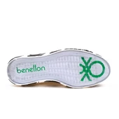 Benetton Gri Kadın Çizgili Spor Ayakkabı BN-30620 - 5