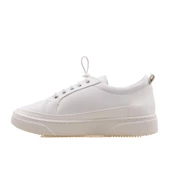 Benetton Beyaz Yumuşak Deri Kadın Sneaker BN 30366 - 3