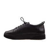 Benetton Siyah Yumuşak Deri Kadın Sneaker BN 30366 - 3