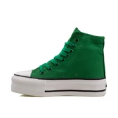 Benetton Yeşil Kalın Taban Kadın Uzun Keten Spor Ayakkabı BN30939 thumbnail 3