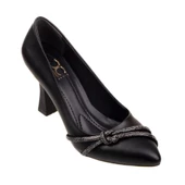 M2S Siyah Taş Detaylı Kadın Klasik Ayakkabı thumbnail 6