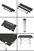 Exent 2 adet Rejisör ve 50x70 Kamp Masası SET-Lacivert--Kamp, Piknik masa sandalye seti 2+1 - 6