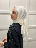 Piramit Kına, Düğün, Özel Günler İçin Abiye Şal 00797  KREM thumbnail 1