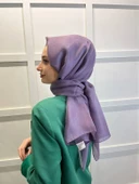 Siyane Scarf Tül Görünümlü Şal - Pırlanta Abiye Düğünlük Şal 00790  AÇIK MÜRDÜM thumbnail 1