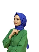 Loryan Scarf Viva Crush Pamuklu Şal 00380  İNDİGO thumbnail 1