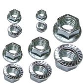 Flanşlı Somun Metrik 8mm 100 Adet Pullu Somun - 3