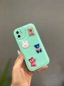 Iphone 11 Uyumlu Sevimli Ayıcıklı Puf Kılıf - 11
